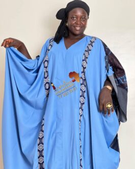 Robe Élégante en Fil à Fil, Lepi et Pagne Tissé – Mode Africaine Authentique